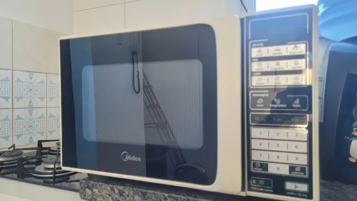Micro-ondas funcionando perfeitamente