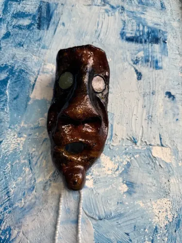 Máscara decorativa/ objeto de arte