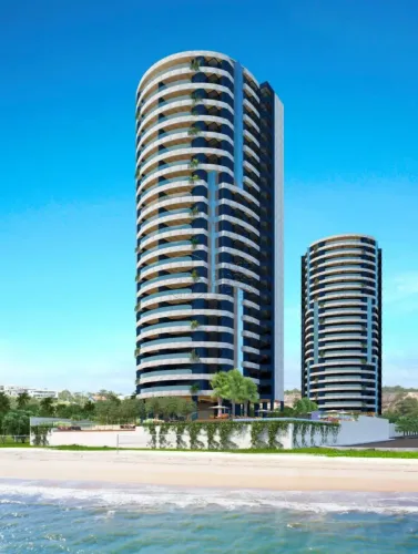 Apartamento com 4 Suítes à Beira-mar à venda no Cond. Maison Plage em Guaxuma