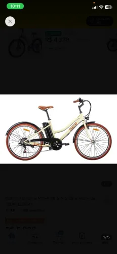 Bicicleta elétrica átrio