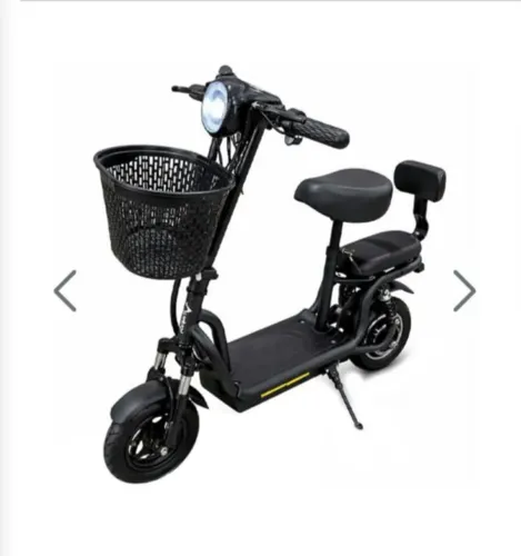 Patinete elétrico infantil estilo bicicletinha, novo, ideal para lazer e passeios.