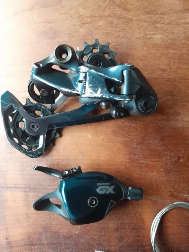 Trocador e câmbio Sram GX 12v