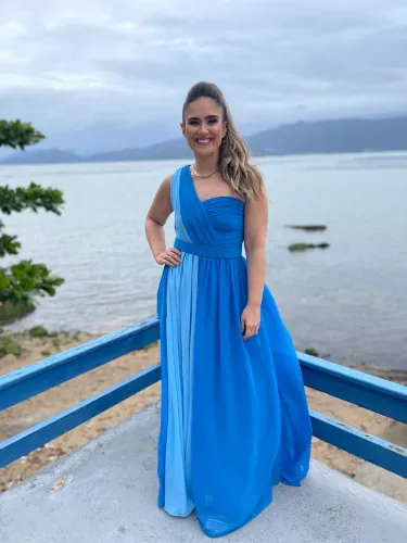 Vestido longo de festa 