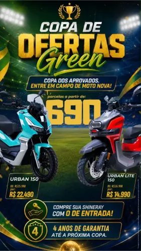 Adquira já a sua shineray