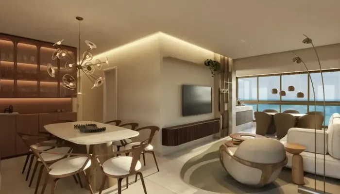KS | Apartamentos no Edf. Costa Escandinava na Rua Setúbal de 107/110m², 4 quartos (3 suít