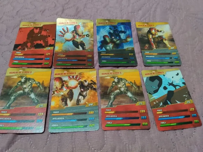 Cards Avulsos Iron Man 2 Foil(Brilhantes) e 6 Normais