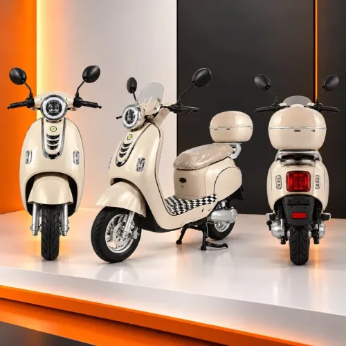 SCOOTER ELÉTRICA CAPPUCCINO 1000w VERDE/BEGE