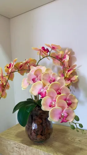 Arranjo de orquídeas luxo grande.