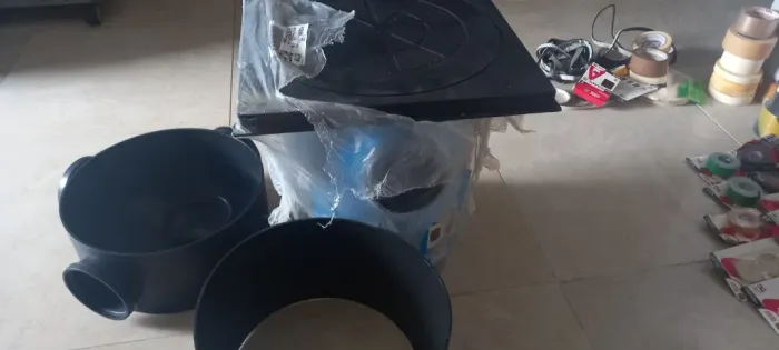 CAIXA DE INSPEÇÃO COM CESTTO DE LIMPEZA 40 X 40 X40