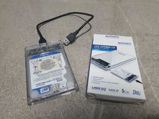 HD externo de 1 tb USB 3.0 para computador e vídeo game 