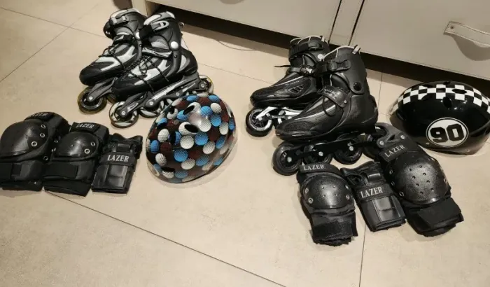Patins Traxart 36 ou 38 + Kit Proteção completo