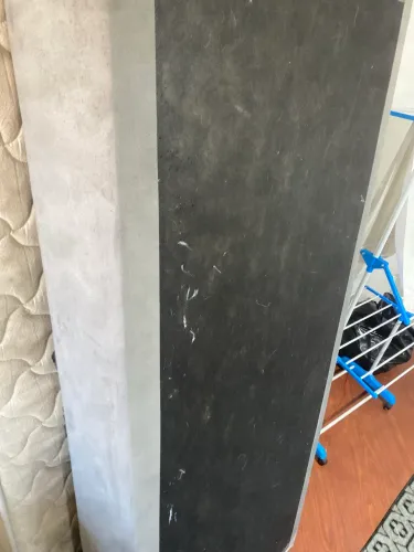 Cama box estrutura, cinza aveludada.