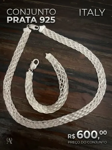 Conjunto prata 925