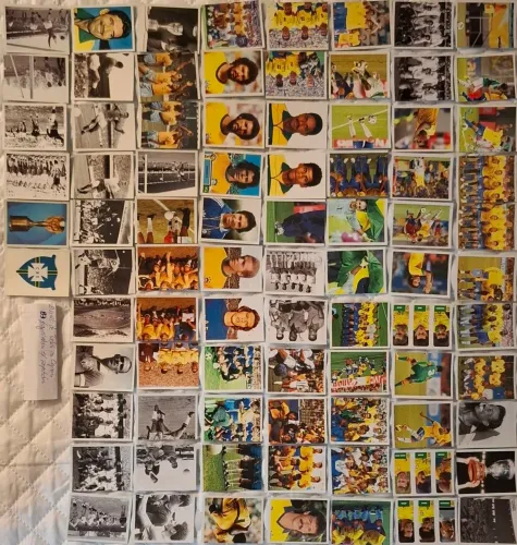 Figurinhas do álbum Brasil de Todas as Copas
