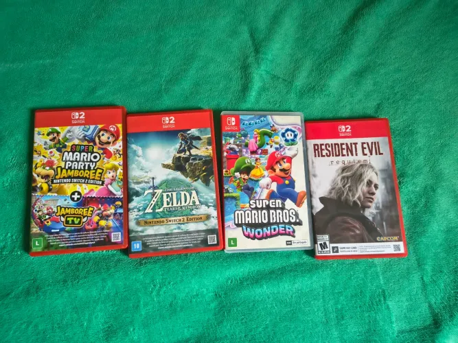 Jogos Nintendo switch Mario, zelda, residente evil etc.
