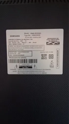 TV Smart Samsung com defeito
