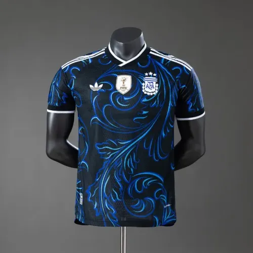 Camisa Seleção Argentina Away Campeã Mundial modelo Jogador
