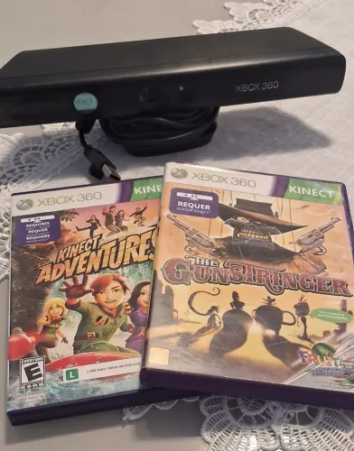 Vendo  Kinect  Xbox 360  com 2 jogos 