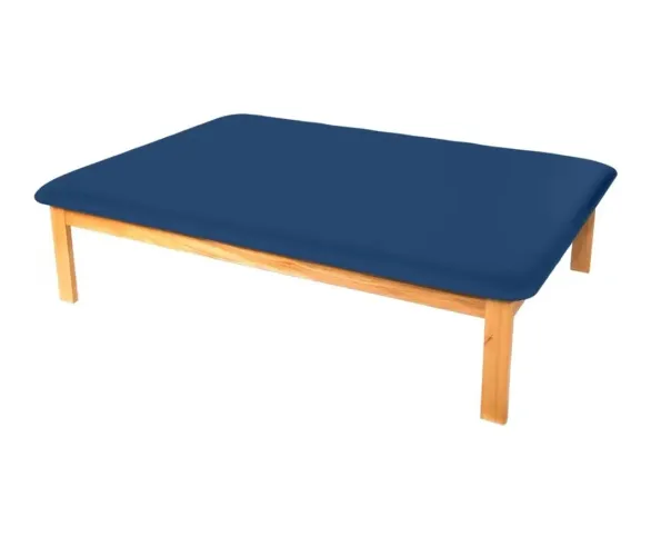 Tablado de madeira para fisioterapia baixo cor azul marinho