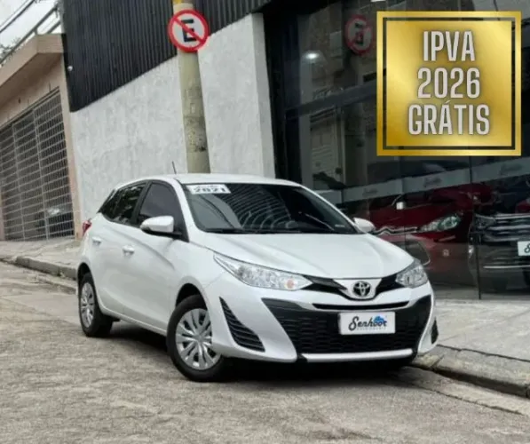 Toyota Yaris Hatch 1.3 XL Live Automático Branco Ano 2021