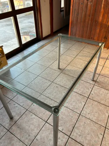 Mesa Retangular de Vidro