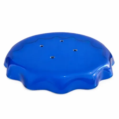 Assento para Banqueta Alta de Cozinha em Acrílico Azul