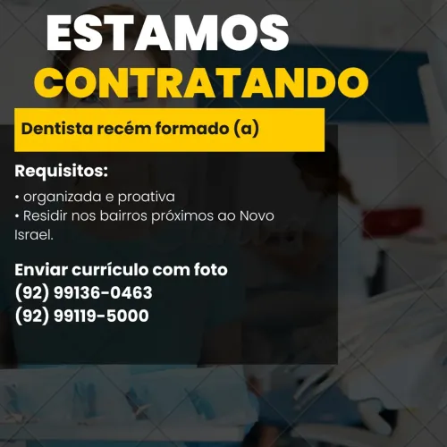 Estamos contratando dentistas 