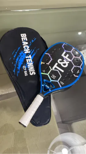 Raquete beach tênis/track field 2026 carbono 18k nível profissional 