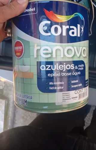 Tinta Coral Epóxi Branca Lacrada