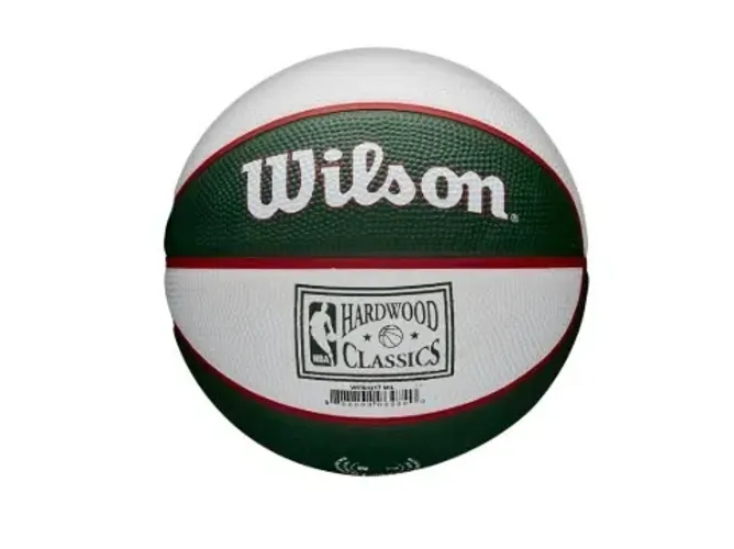 Minibola de basquete Wilson NBA retrô tamanho 3 - Milwaukee Bucks