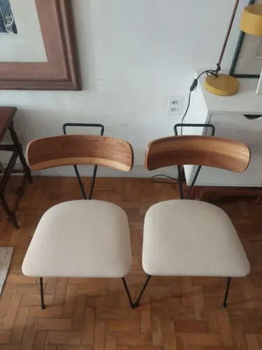 Par de Cadeiras Mid-Century / Vintage - Marca Desmobilia