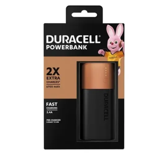 Carregador Portátil USB Duracell Power Bank 6700mAh - Lacrado!