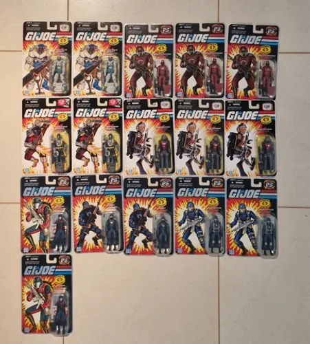 Lote de bonecos G.I. Joe Comandos em Ação Modernos 25th 50th