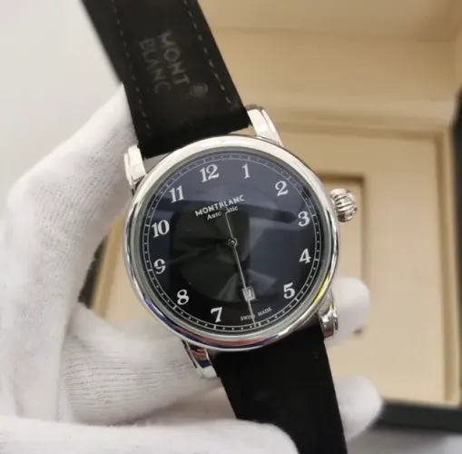 Relógio MontBlanc Automatico Couro Premium
