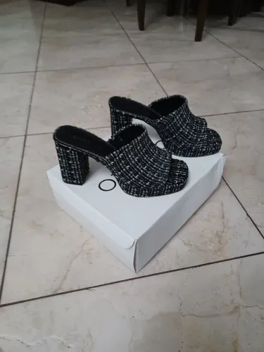 Mulle Corello em Tweed salto bloco núm. 35