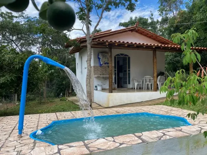 Chale,piscina em area de 1.000² plana, terra para plantio, Serra do Cipo.