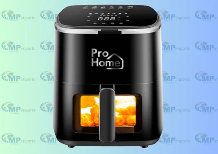 Loja MP Imports: Fritadeira Elétrica Air Fryer Digital, Com Visor, Capacidade 5.5L