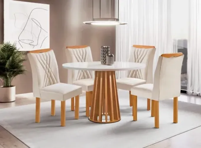 Mesa Berlim Redonda 1,0m Entrega imediata!