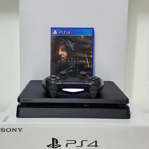 PS4 Slim 500GB c/ Jogos (DEATH STRANDING) - C/ GARANTIA!!! 