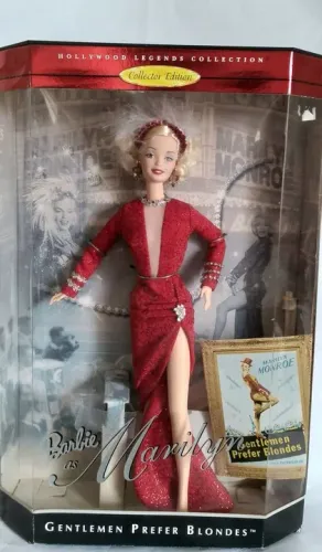 Barbie as Marilyn "Os homens preferem as loiras" - Vermelho - 1997 - Nunca removida