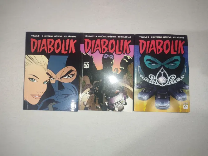 Coleção Diabolik - Volumes 1, 2 e 3 (Editora 85)