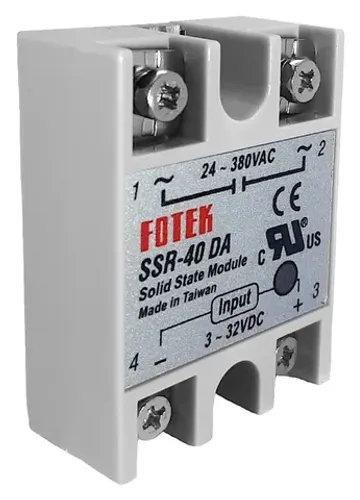 Relê De Estado Sólido Ssr Controle Ac 110v 220v 40Da