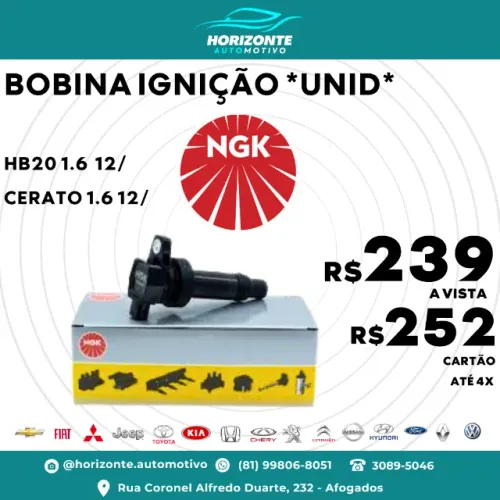 Bobina Ignição HB20 Cerato 1.6 2012/