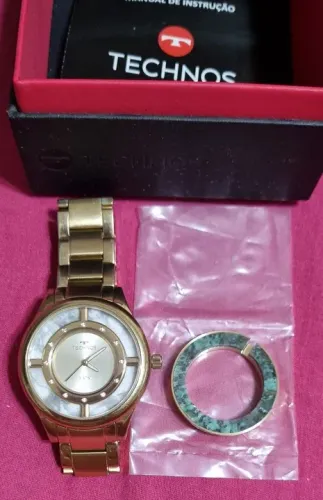 Belíssimo Relógio feminino Technos dourado Elegance Signature