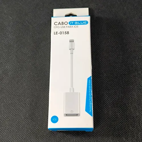 Cabo otg para iPhone lightning USB 