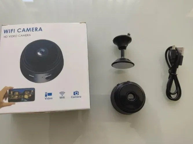 Smart Câmera Wifi Pequena com suporte