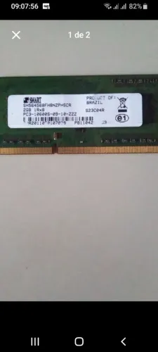 Memória RAM Smart 2GB DDR3 para notebook