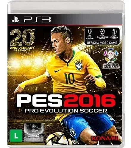 PES 2016 Pro Evolution Ps3 Mídia Física ORIGINAL Play 3 Sony - Blu-Ray Disc