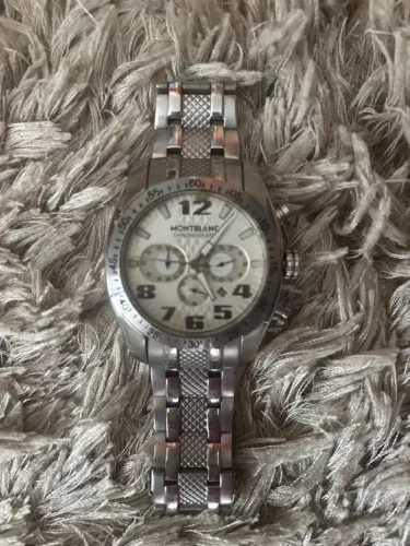 Relógio Masculino Montblanc Chronograph Aço Inoxidável - Pouco Uso