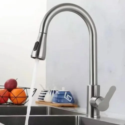 Torneira Cozinha Gourmet Com Extensor Monocomando Aço 